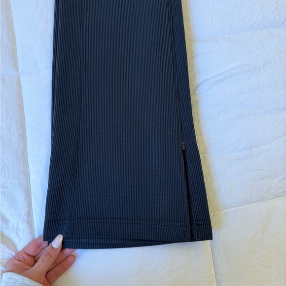 Lululemon Brushed Softstreme Ribbed Zip Flare Pant - Picture 5 of 7